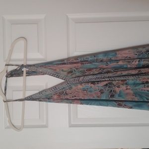 One Size Maxi dress made from Repurposed Vintage Silk Indian Saris